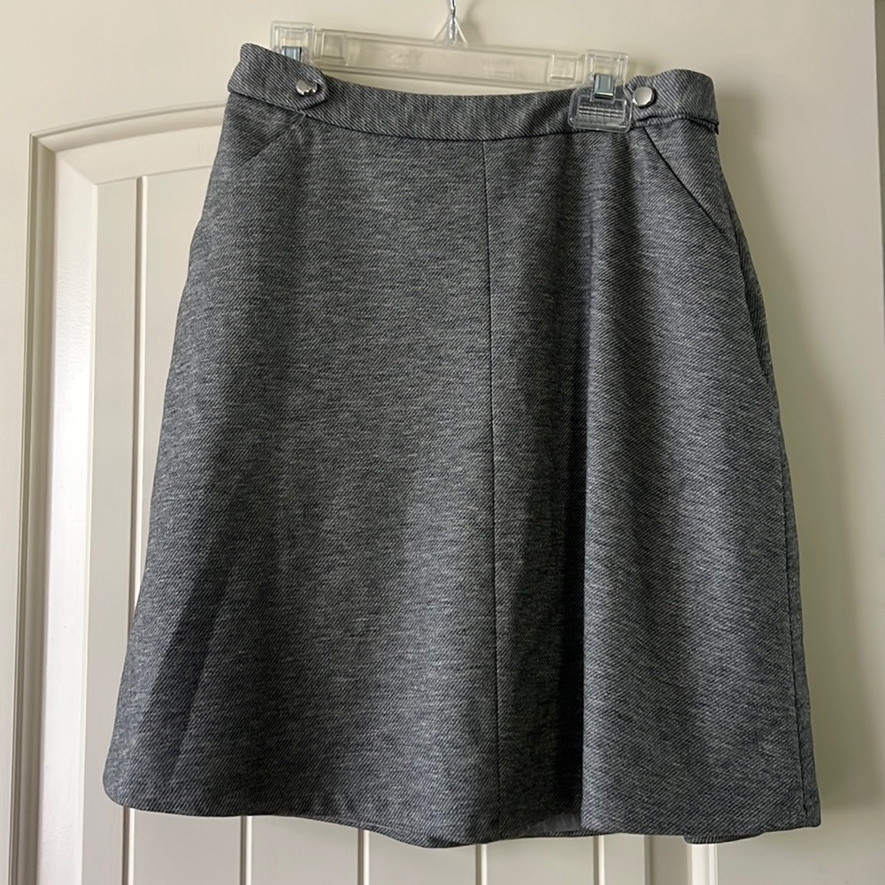Limited Gray Wool Skirt